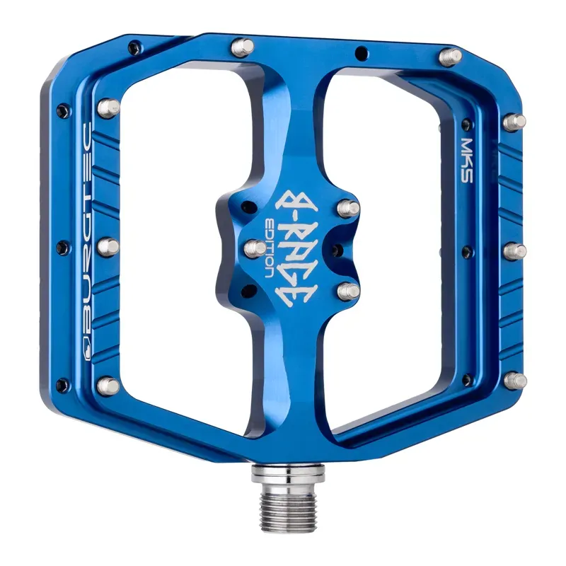 Burgtec Penthouse MK5 B-Rage Edition Flat Pedals Deep Blue-1