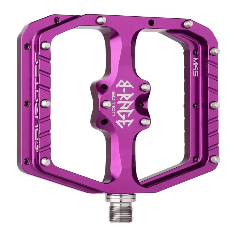 Burgtec Penthouse MK5 B-Rage Edition Flat Pedals Purple Rain-1