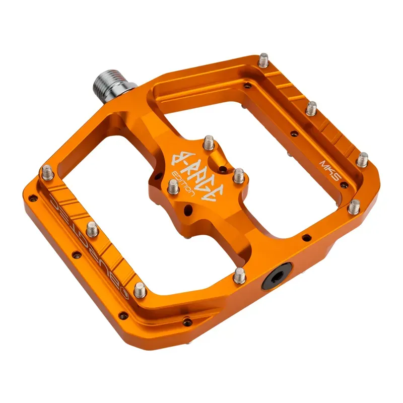 Burgtec Penthouse MK5 B-Rage Edition Flat Pedals Iron Bro Orange