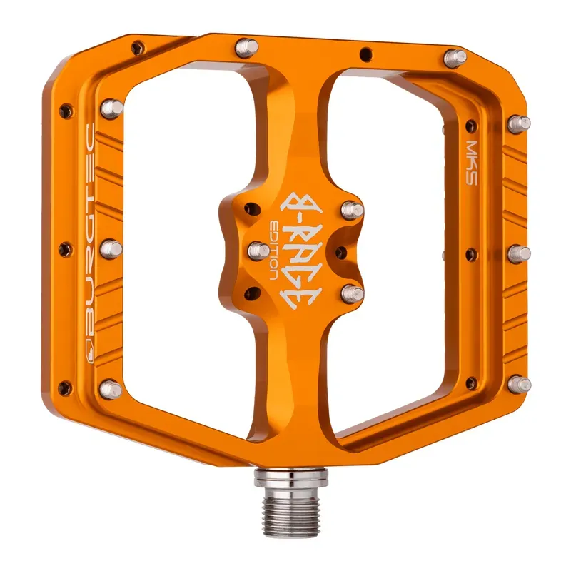 Burgtec Penthouse MK5 B-Rage Edition Flat Pedals Iron Bro Orange-1