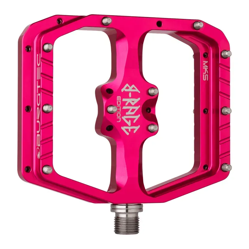 Burgtec Penthouse MK5 B-Rage Edition Flat Pedals Toxic Barbie Pink-1