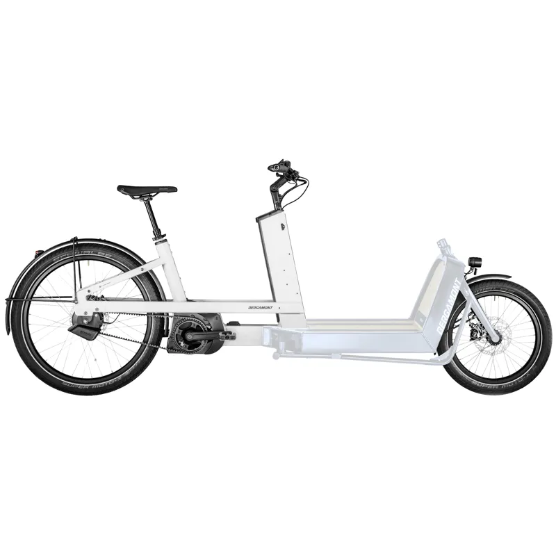 2022 Bergamont E-Cargoville LJ Elite Electric Cargo Bike in White