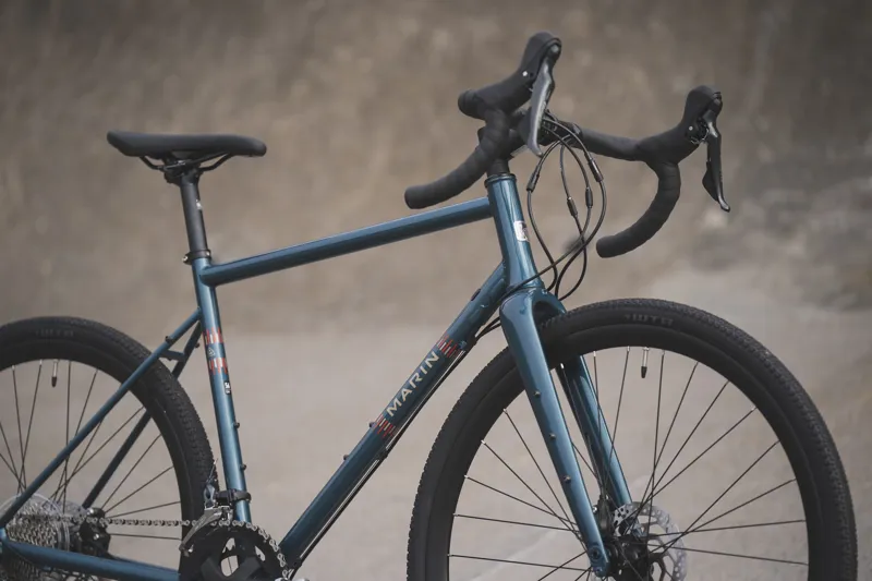 Marin Nicasio 2 Gravel Bike in Satin Blue/Green/Orange-1