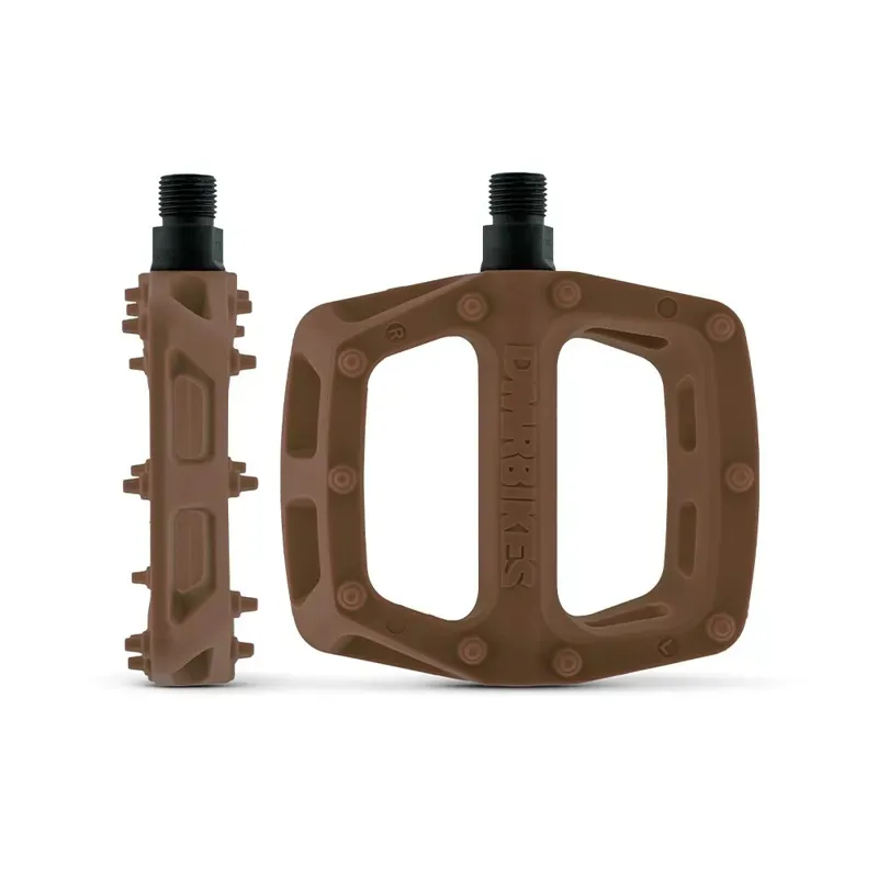DMR Plastic Pedal Cro-Mo Axle In Earth Brown