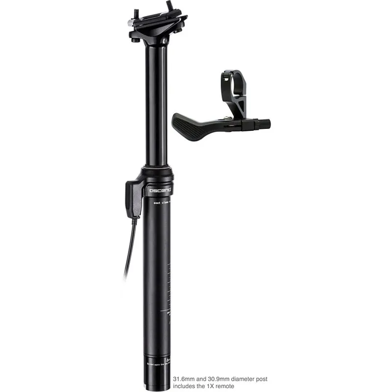 Brand-X Ascend II 150mm 1x Lever Dropper Seatpost in Black