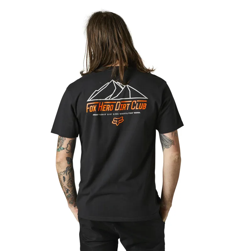 Fox Racing Hero Dirt Short Sleeve Premium T-Shirt in Black-1