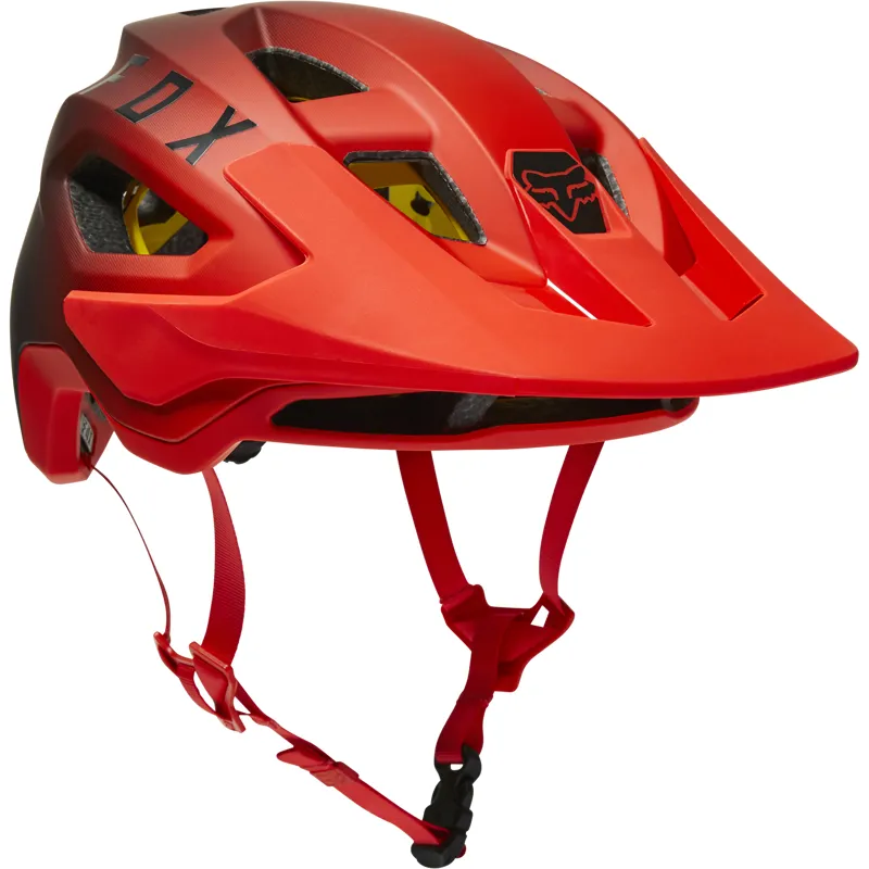 Fox Racing Speedframe MIPS Helmet in Fluorescent Red