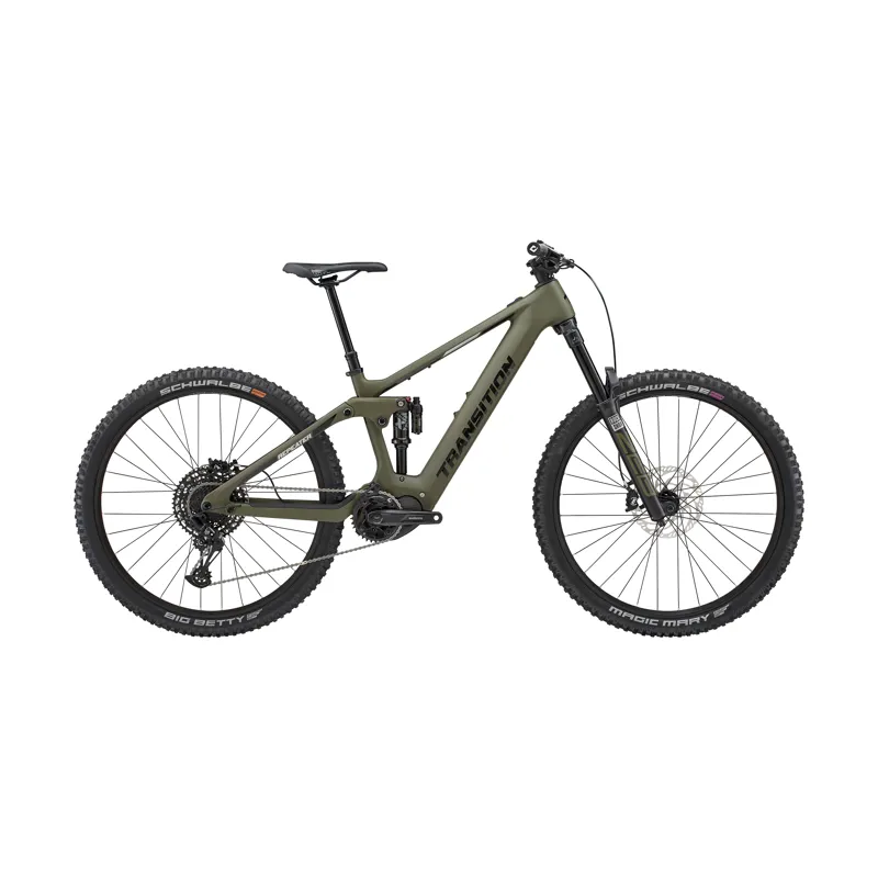 Transition Repeater Carbon NX e-Mountain Bike in Mossy Green