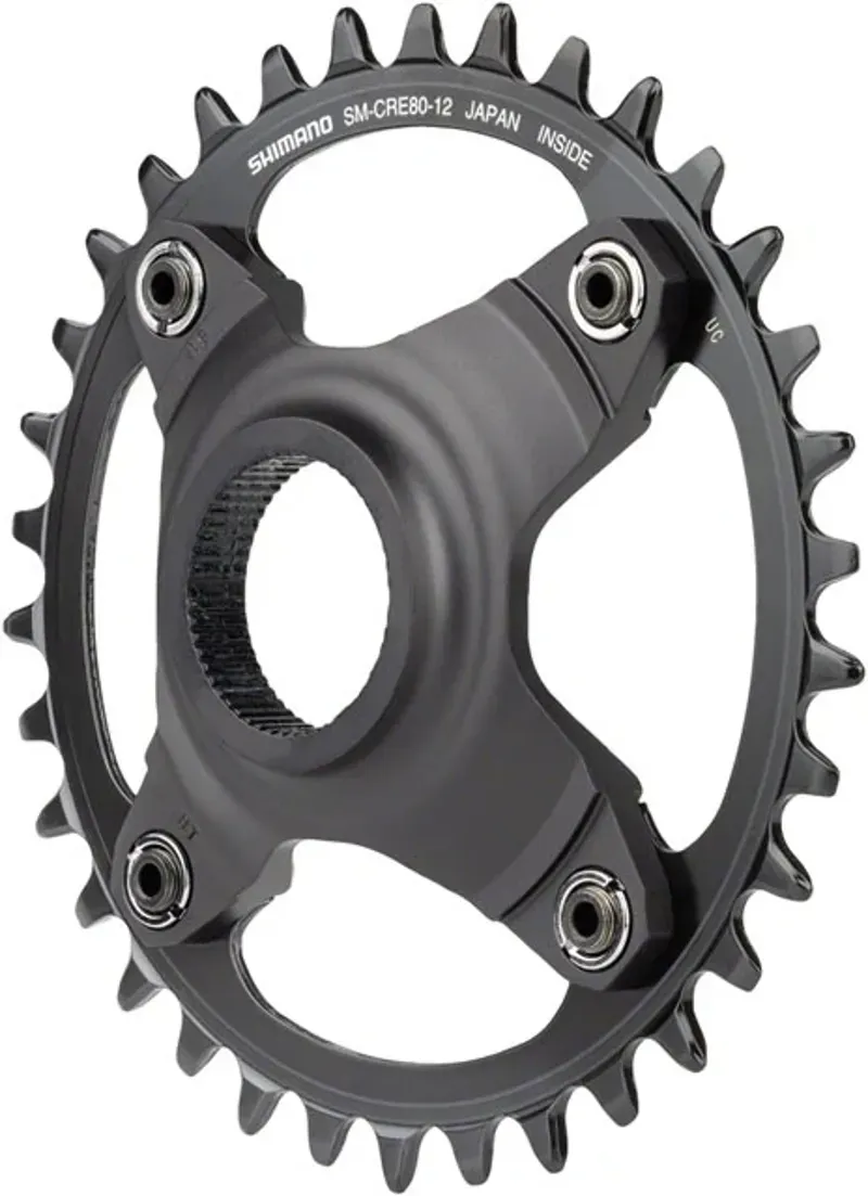 Shimano Steps SM-CRE80-12-B 12-speed 34-tooth 55mm Chainring in Black-1