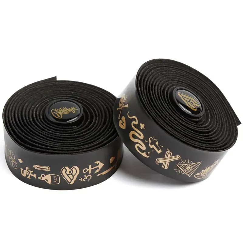 Cinelli Volee Giant Bar Tape in Black/Gold
