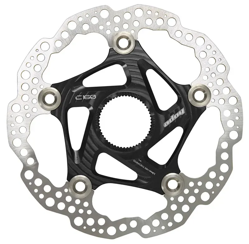 Hope Center Lock Floating/Wave 220mm Rotor in Black