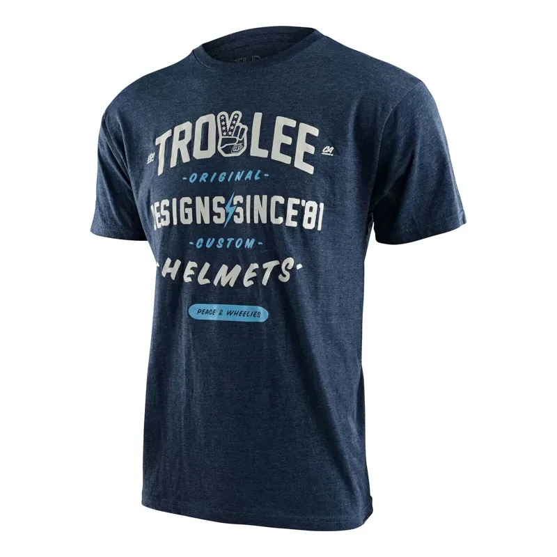 Troy Lee Designs Roll Out Short Sleeve T-Shirt in Navy Heather