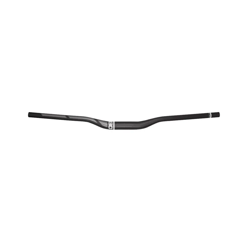 Pyramid Mountain Bike Riser Handlebar - 5 Inch Rise Alloy Silver Handlebar 27.75" Wide
