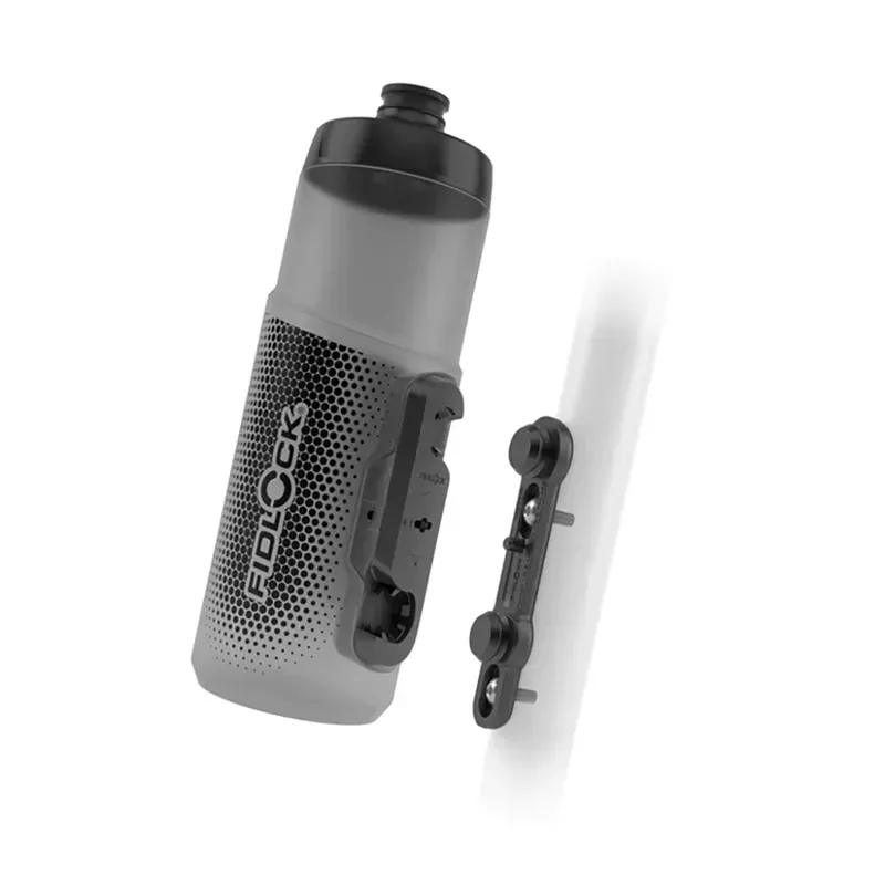 Fidlock Twist 600ml/20.5oz Water Bottle w/Base in Transparent Black