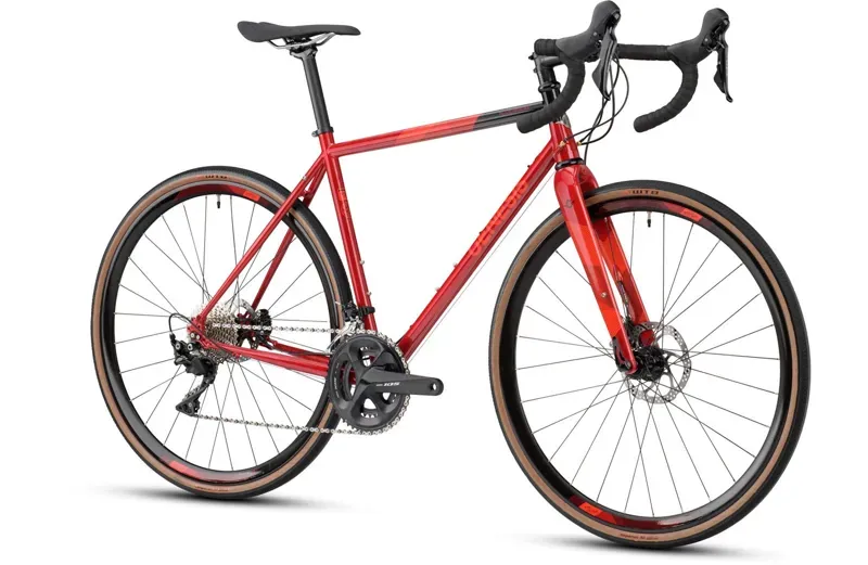 2021 Genesis Equilibrium Disc Steel Road Bike in Red-1