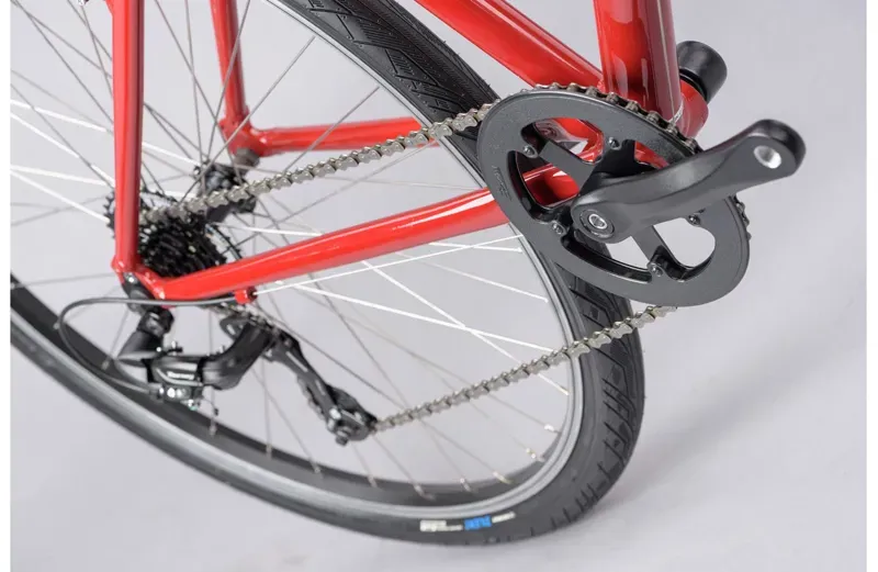 2021 Ridgeback Comet Hybrid Bike in Red-10