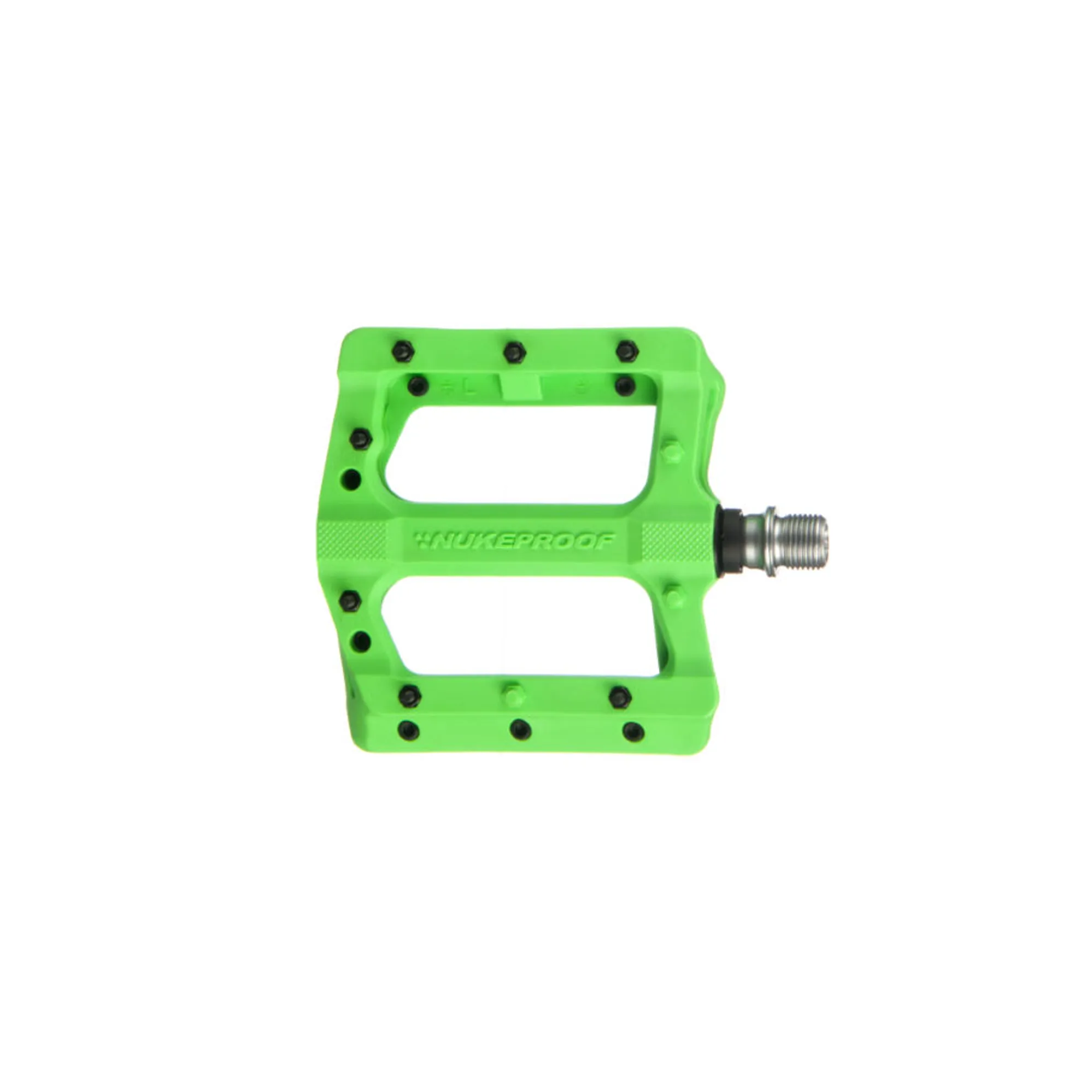Nukeproof Neutron Electron EVO Flat Mountain Bike Pedals in Green