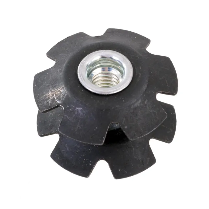 ID A-head 1-1/8-inch Front Star Nut in Black