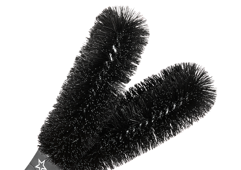 Juice Lubes Double Ender Two Prong Brush in Black-2