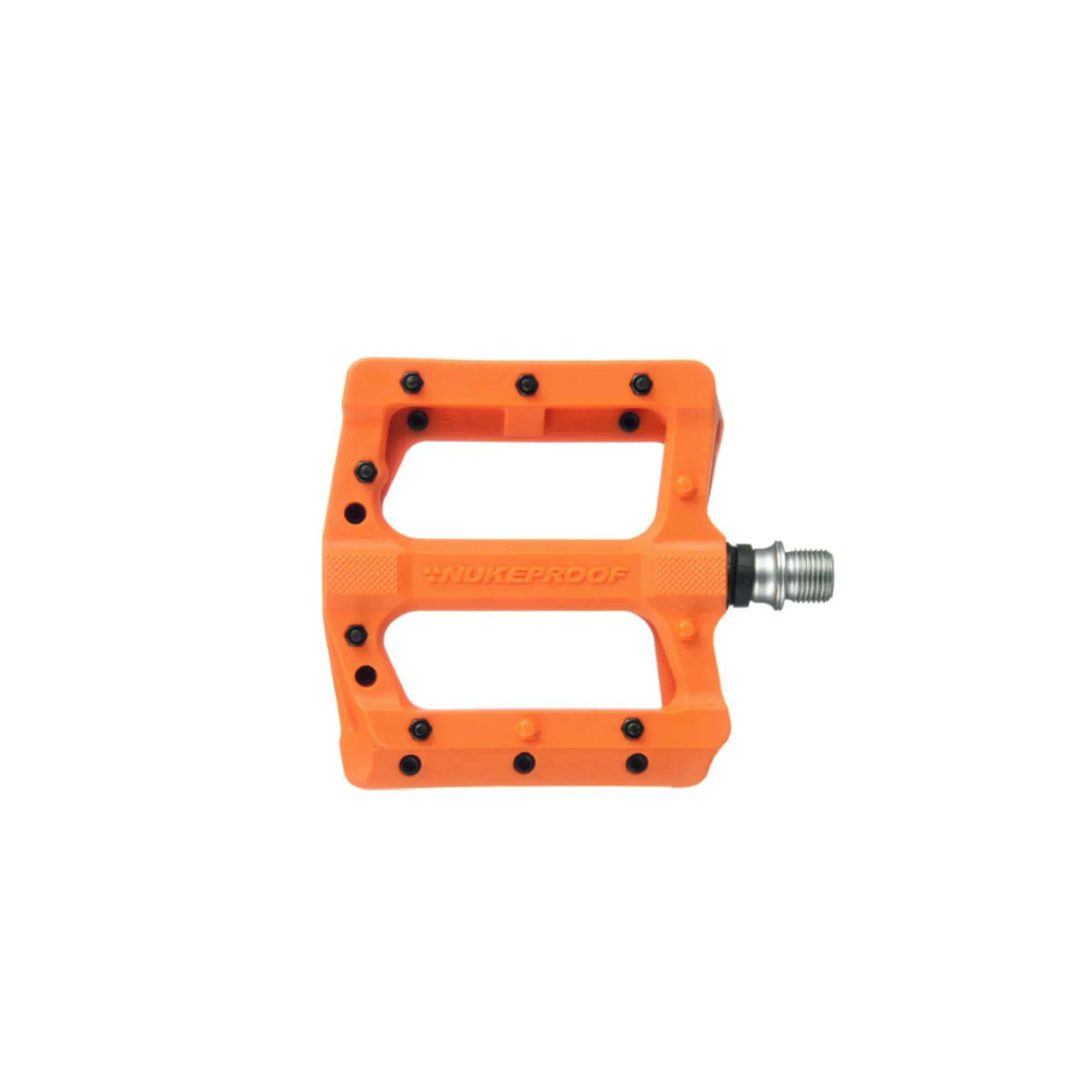 Nukeproof Neutron Electron EVO Flat Mountain Bike Pedals in Orange