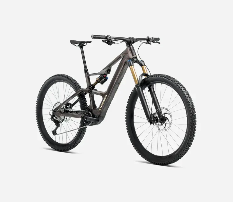 Orbea Rise SL M10 630W E-MTB In Cosmic Carbon View/Golden Sand Gloss-2