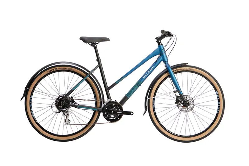 2022 Raleigh Strada City Step Through Alloy Hybrid in Blue