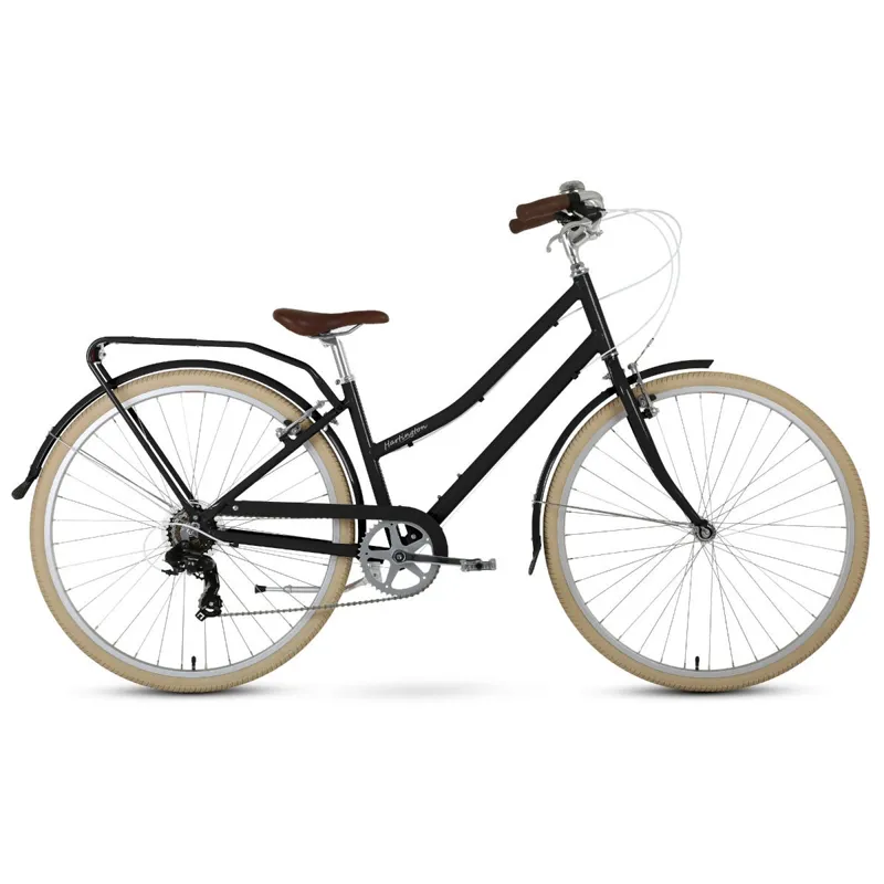 Forme Hartington A7 Classic Hybrid Bike in Black