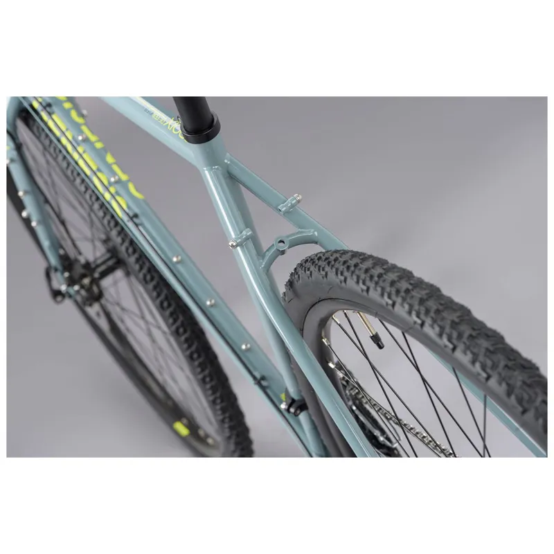 2021 Genesis Croix De Fer 10 Steel Flat Bar Gravel Bike in Blue -10