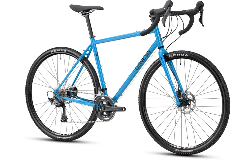 Genesis Croix De Fer 40 Steel Gravel Bike in Blue-1