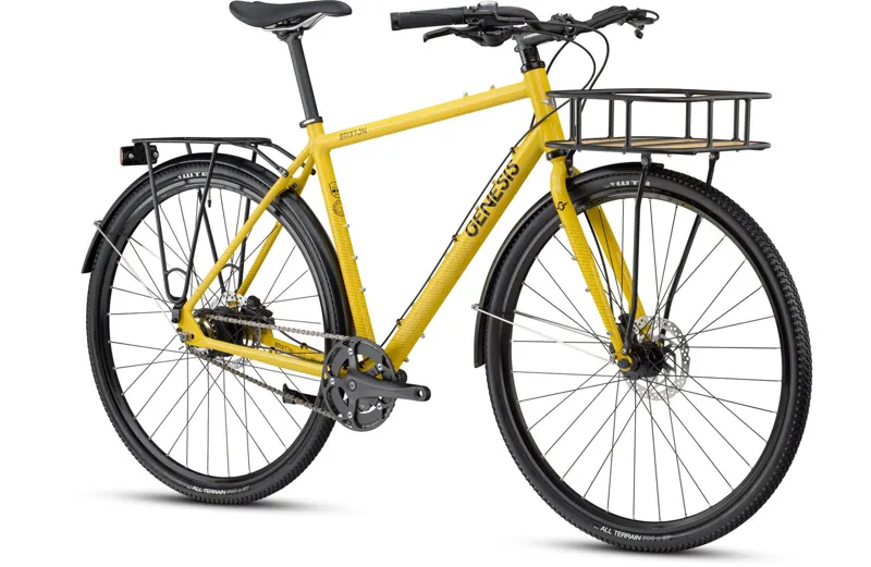 Genesis Brixton Aluminium Hybrid Bike in Yellow-1