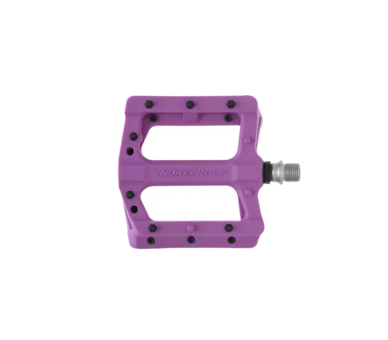 Nukeproof Neutron Electron EVO Flat Mountain Bike Pedals in Purple