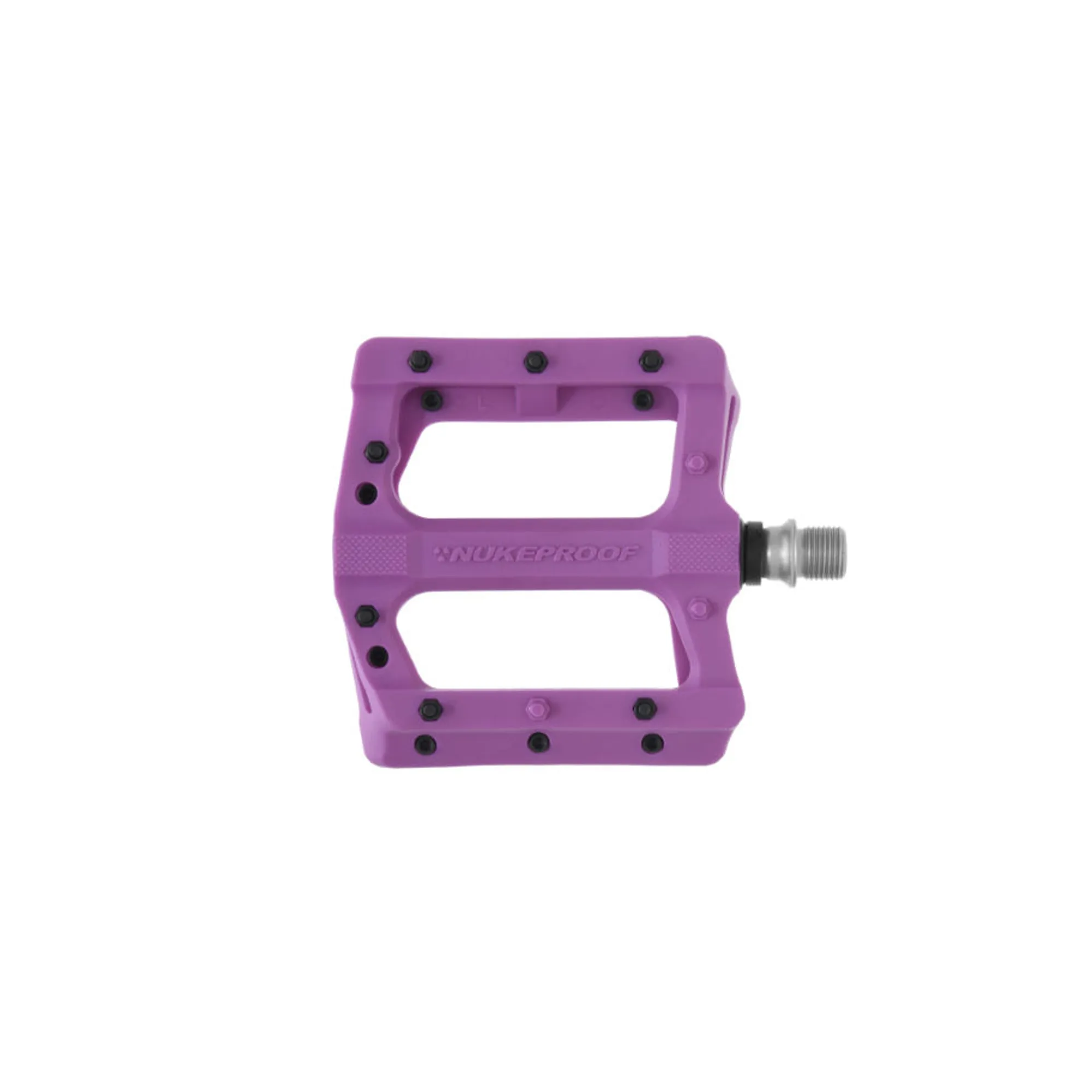 Nukeproof Neutron Electron EVO Flat Mountain Bike Pedals in Purple