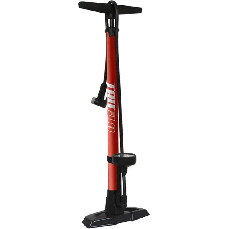 Truflo Easitrax 4 Floor Pump in Red