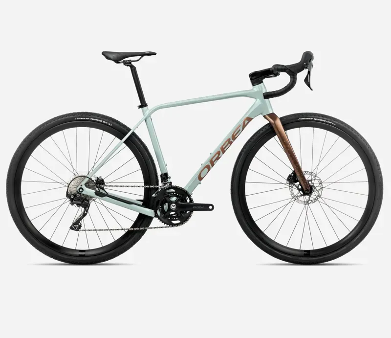 Orbea Terra H40 Gravel Bike In Blue Stone Gloss/Copper Matt