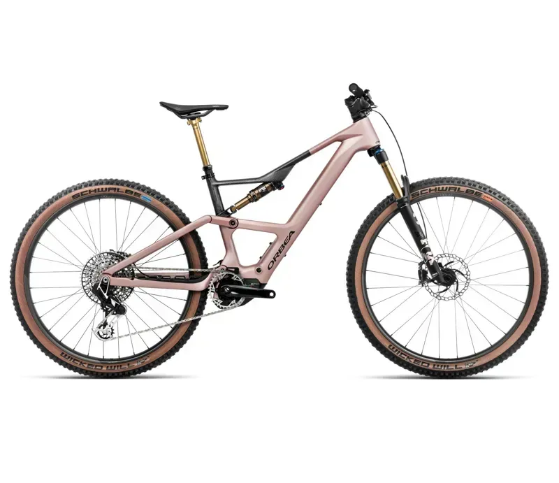 Orbea Rise Sl M-Ltd 420Wh E-Mountain Bike In Desert Rose/Carbon Raw Matt