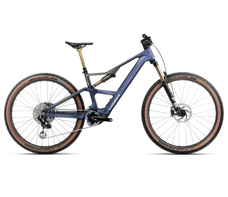 Orbea Rise Sl M-Ltd 420Wh E-Mountain Bike In Tanzanite Carbon View/Carbon Raw Matt