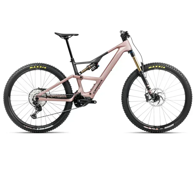 Orbea Rise Lt M10 420Wh E-Mountain Bike In Desert Rose/Carbon Raw Matt