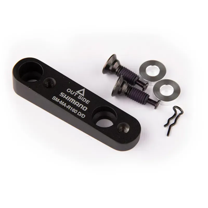 Shimano Spares Adapter Flat to Flat for 160mm Rear in Black