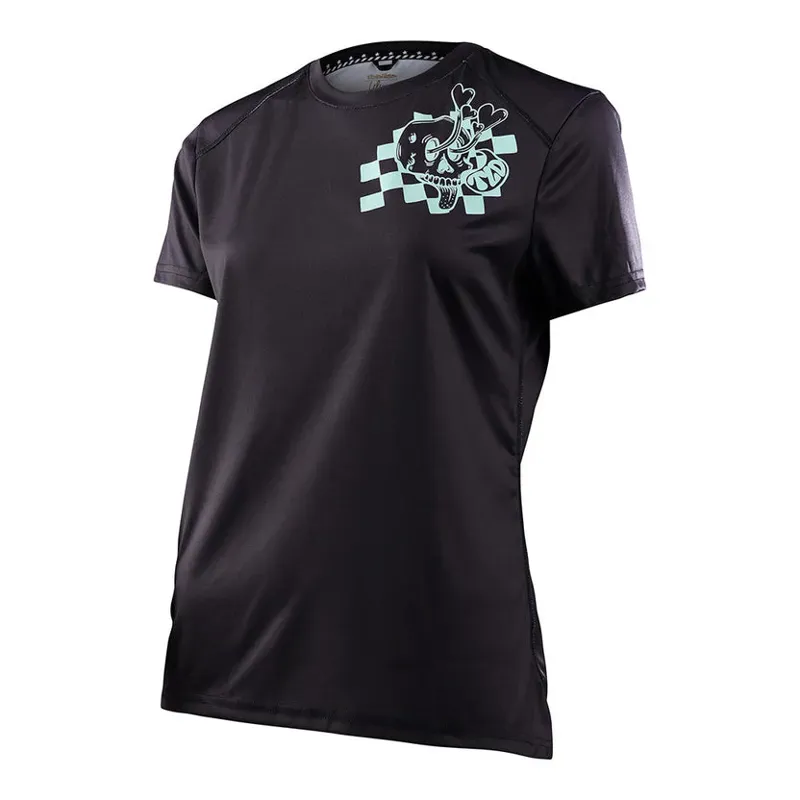 Troy Lee Designs Lilium Women's Short Sleeve Jersey in Micayla Gatto - Black-1