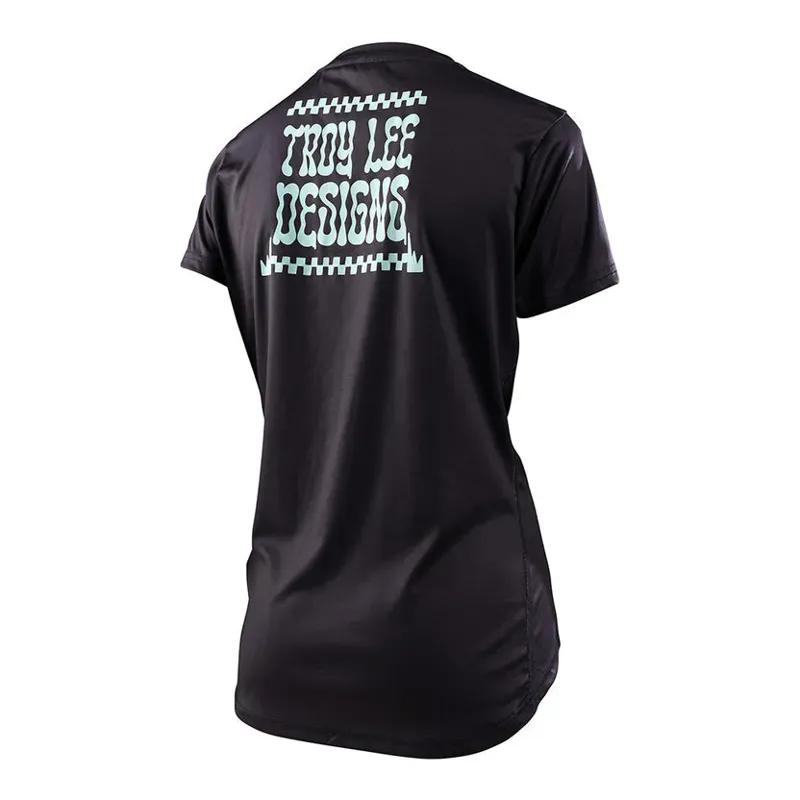 Troy Lee Designs Lilium Women's Short Sleeve Jersey in Micayla Gatto - Black
