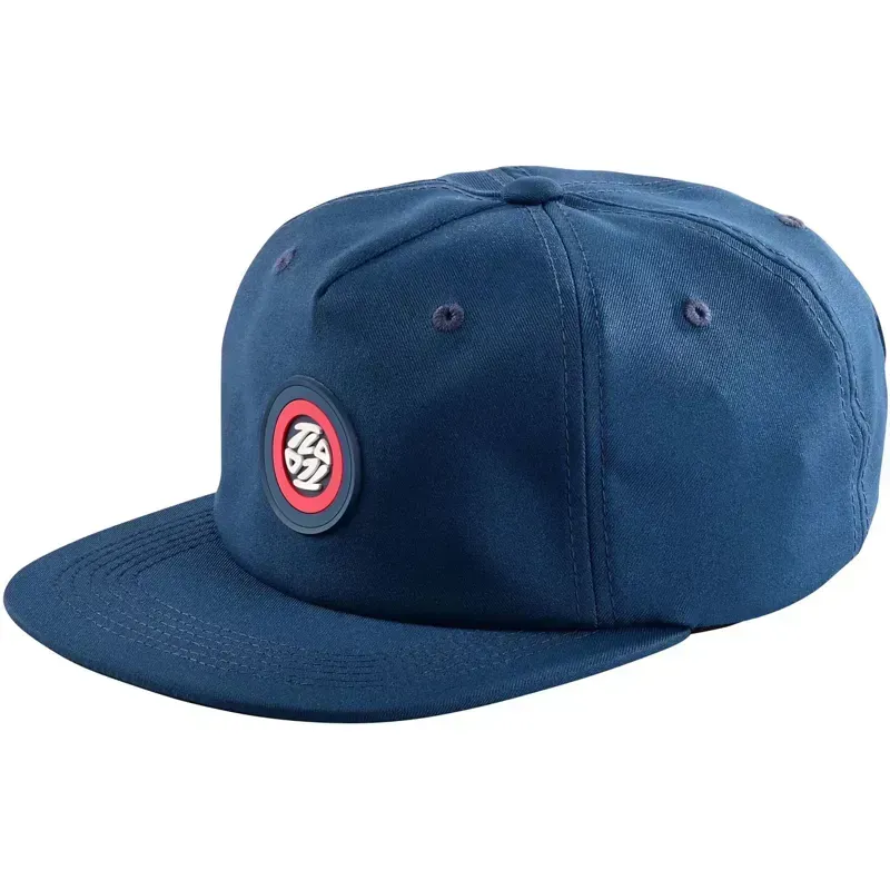 Troy Lee Designs Unstructured Snapback Cap in Spun Slate Blue
