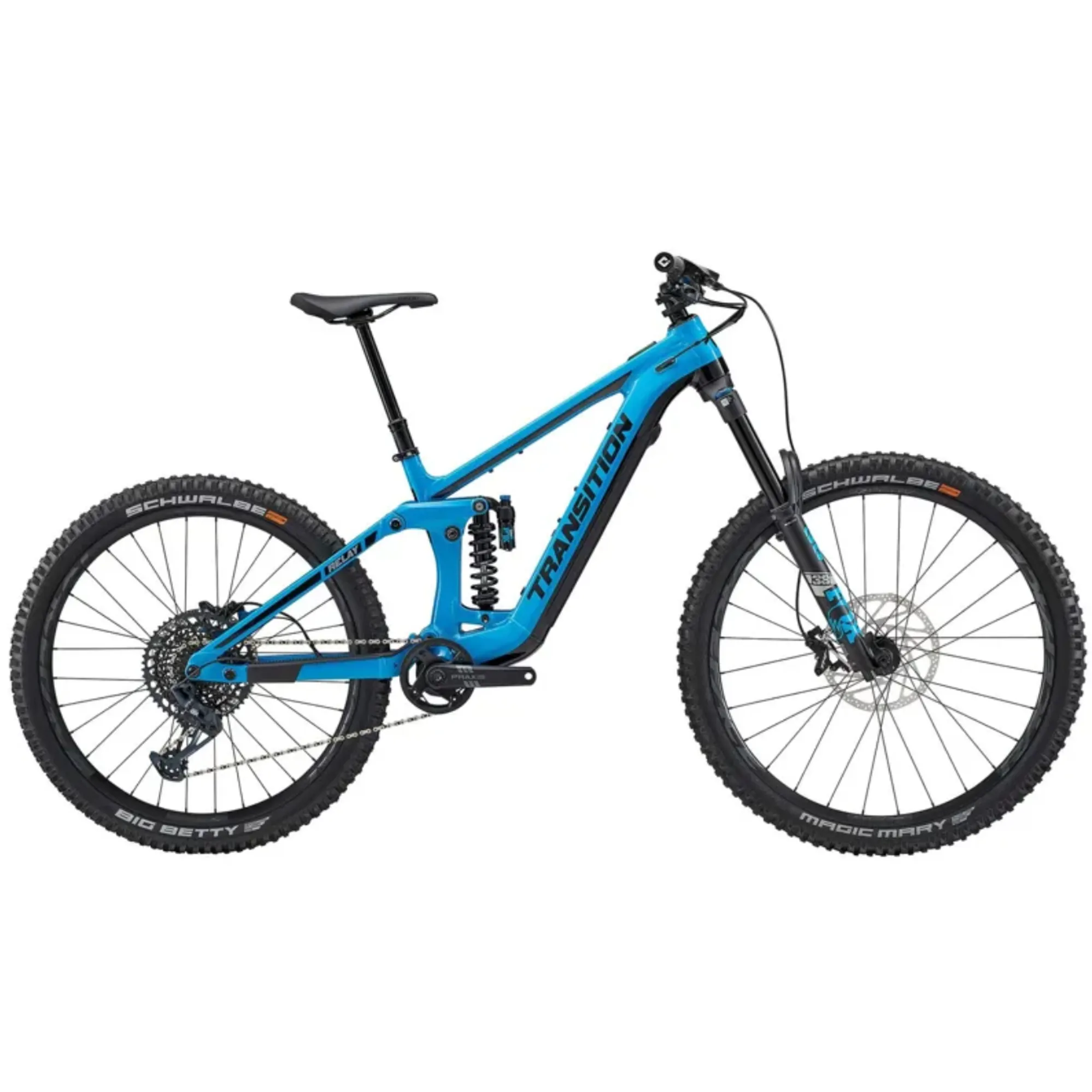 Transition Relay PNW GX Alloy E-Mountain Bike In Blue Size Large