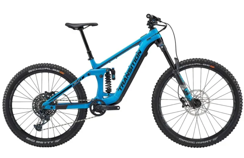 Transition Relay PNW GX Alloy E-Mountain Bike In Blue Size Medium