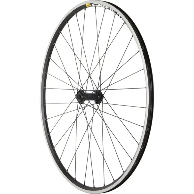 M Part Wheels RS400/CXPElt/PG 32-hole 700c 100mm Front Wheel in Black-1