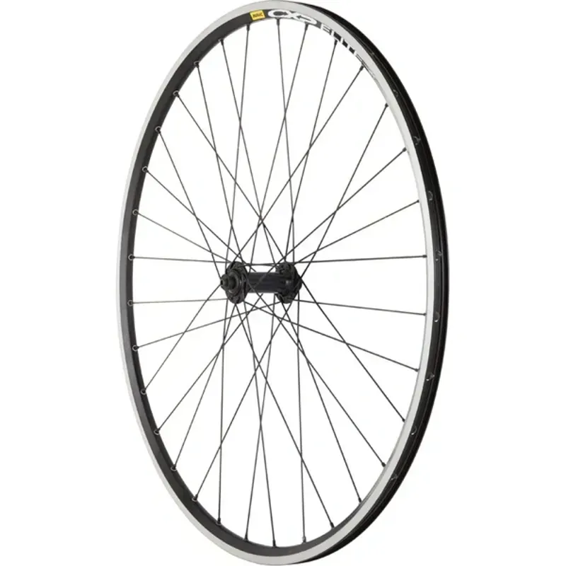 M Part Wheels RS400/CXPElt/PG 32-hole 700c 100mm Front Wheel in Black