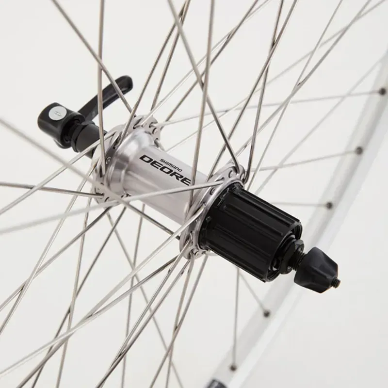 M Part Wheels Deore Hub Mavic A319 Rim Shimano 700c Hybrid Rear Wheel in Silver-2