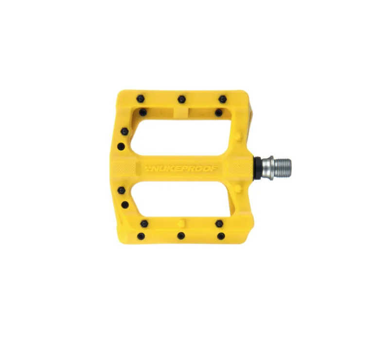 Nukeproof Neutron Electron EVO Flat Mountain Bike Pedals in Yellow